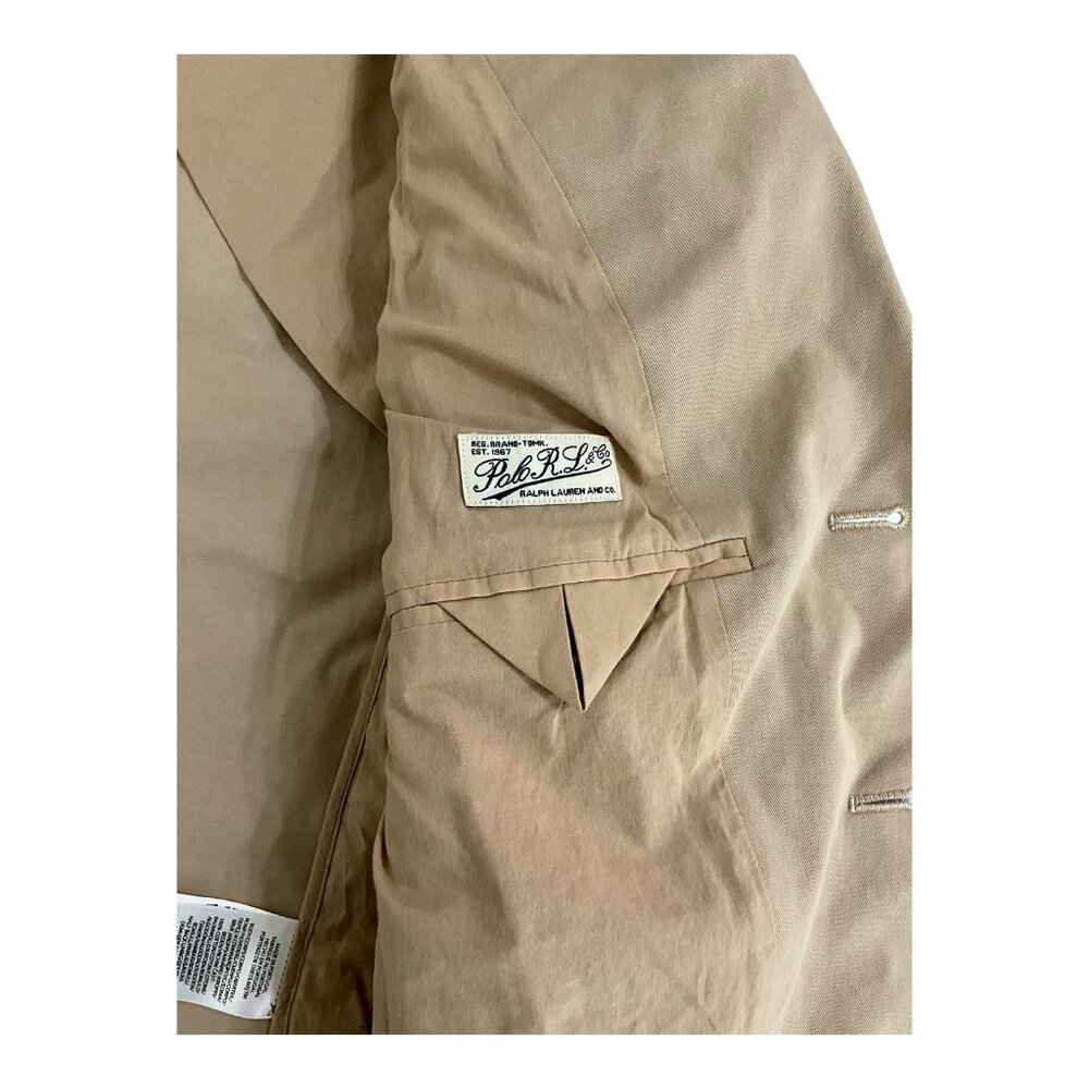 Polo Ralph Lauren Beige Blazer Tailored Womens Size 8/10 NWT $400 MSRP - Picture 7 of 8